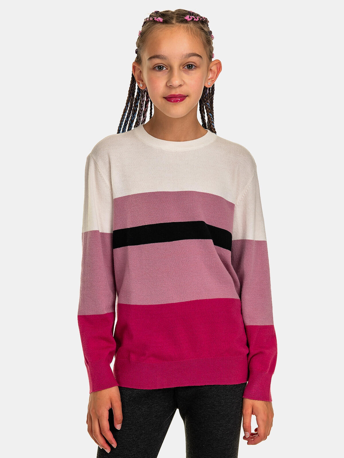 Sweter w paski