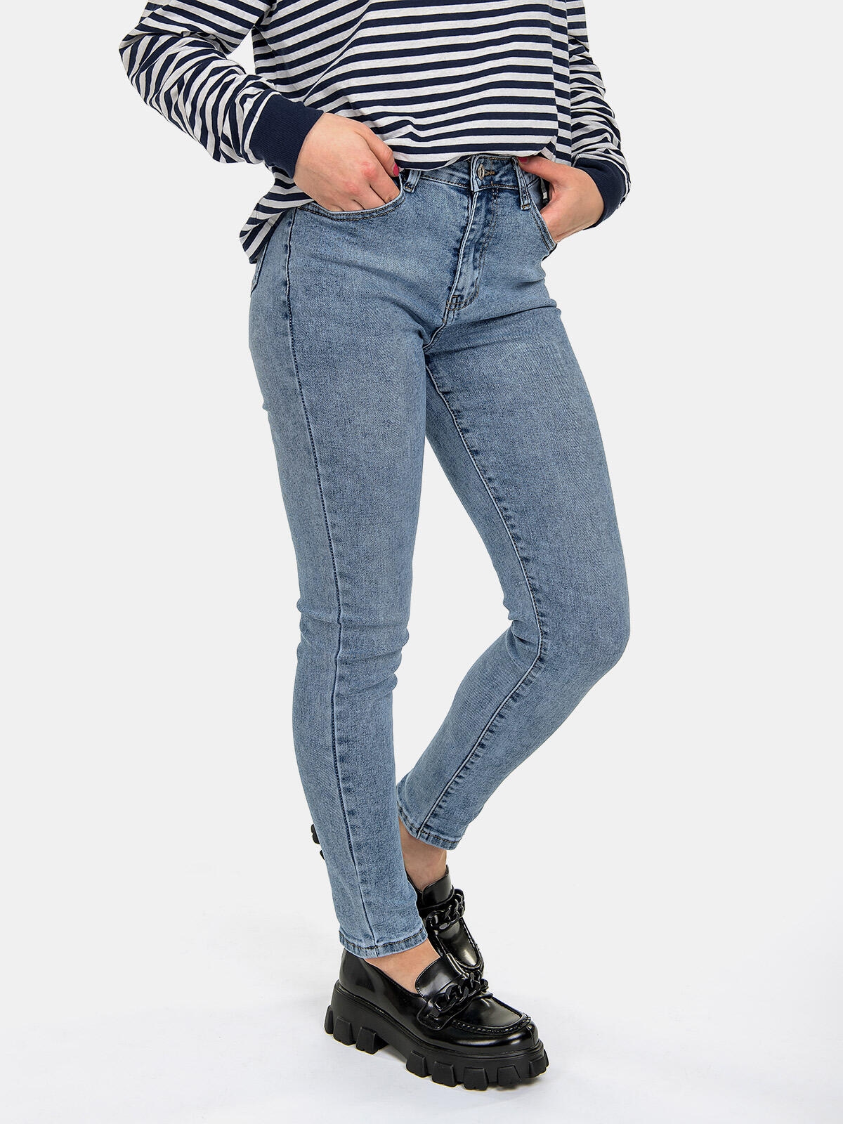 Spodnie jeansowe push