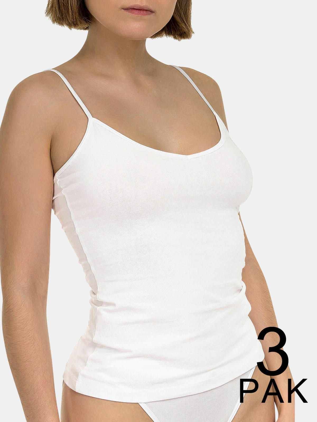 Top na ramiączkach 3-pak XL