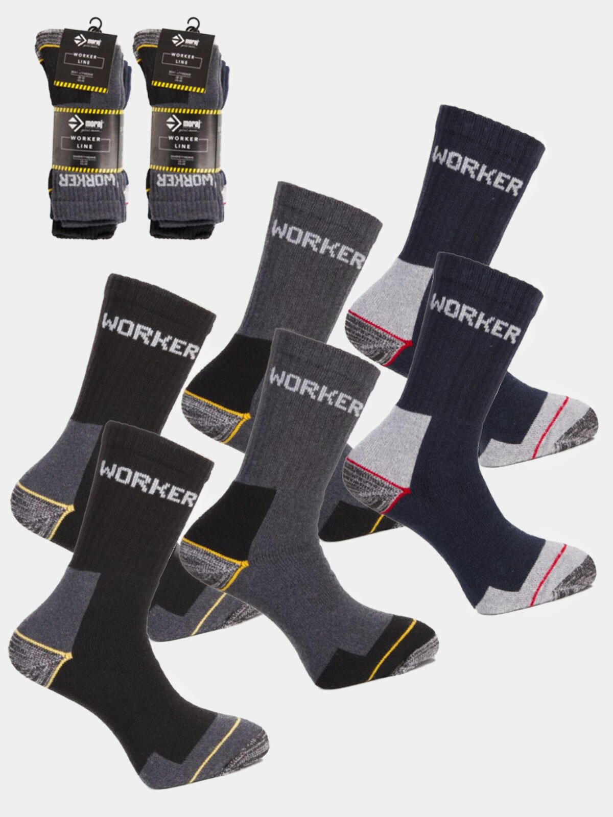 Skarpety robocze 6-pak długie 43-46
