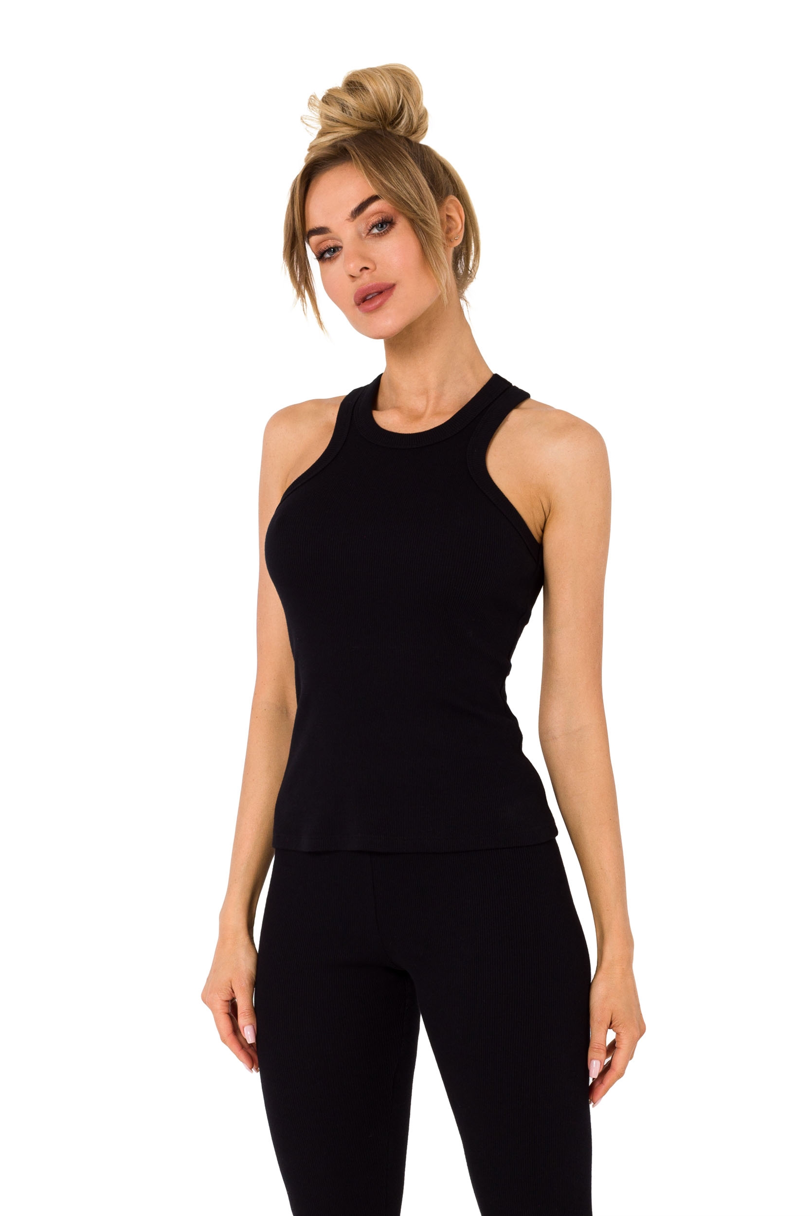 Damska bokserka z dzianiny – czarna - Rozmiar: L