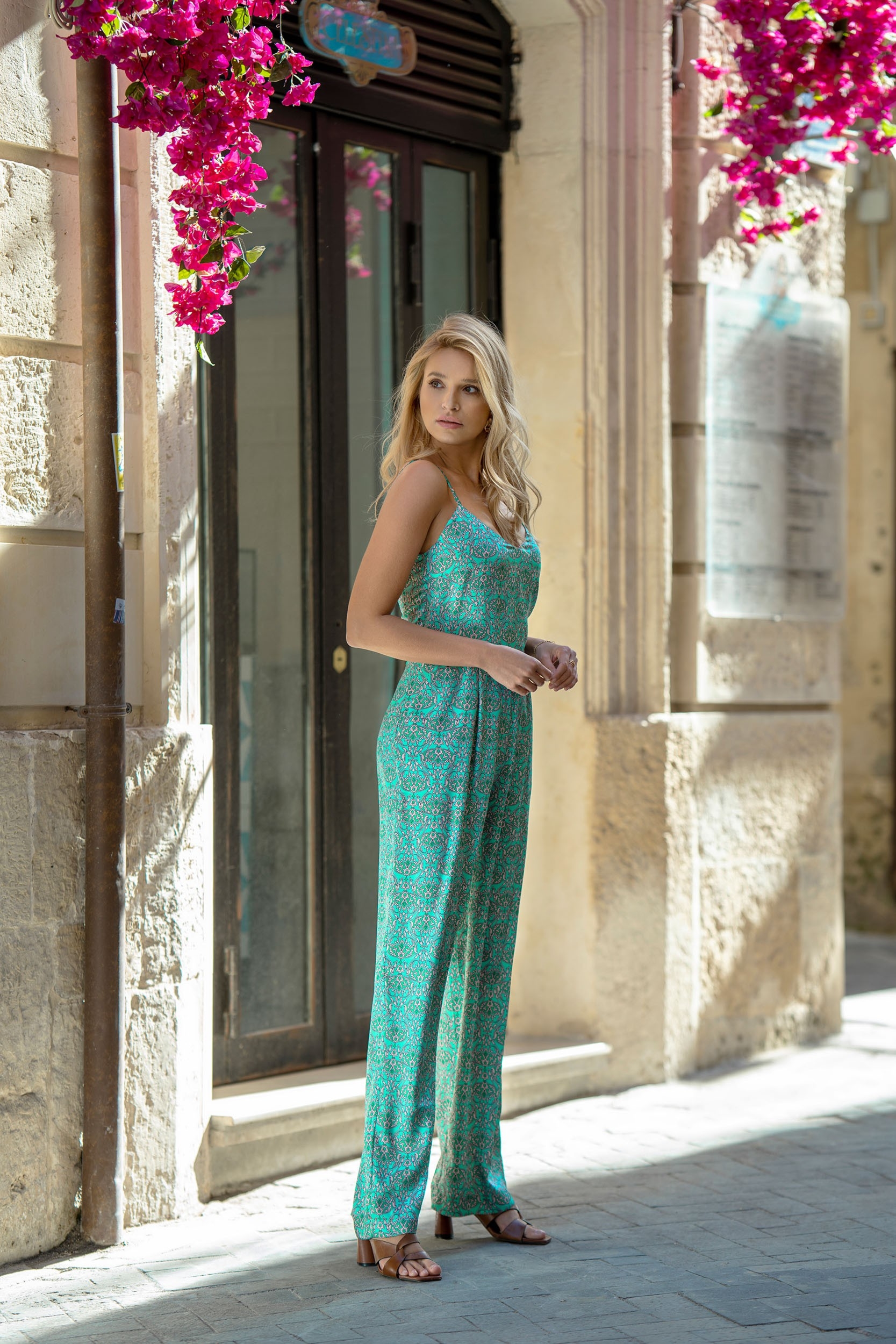 Kombinezon z nadrukiem - Zielony - Rozmiar: XXL