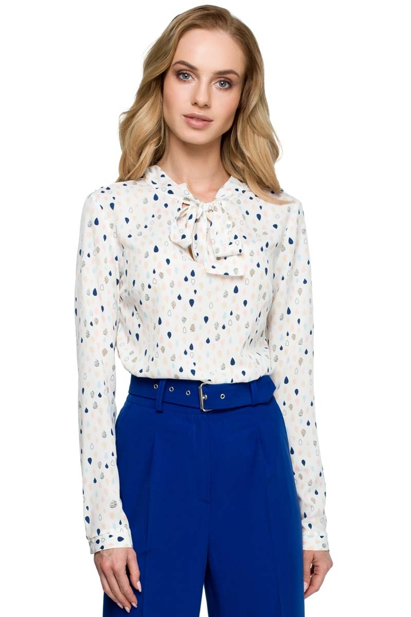 Bluzka damska w nadruk z fontaziem - model 3 - Rozmiar: XL