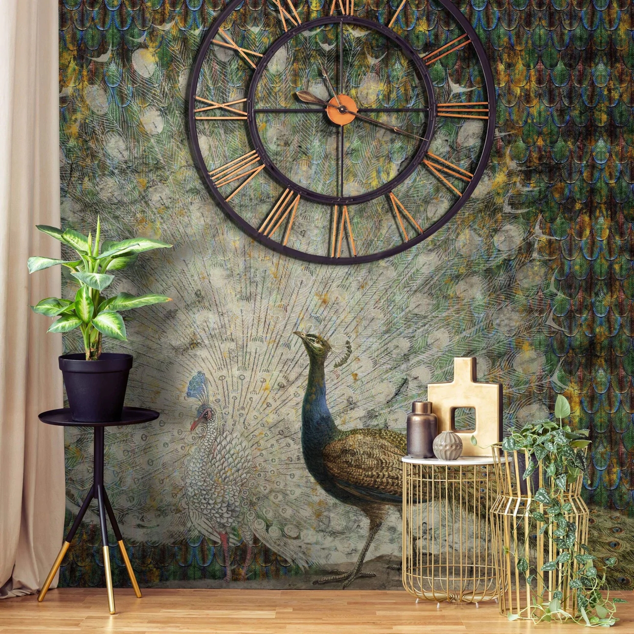 Tapeta Wall Art - Peacock