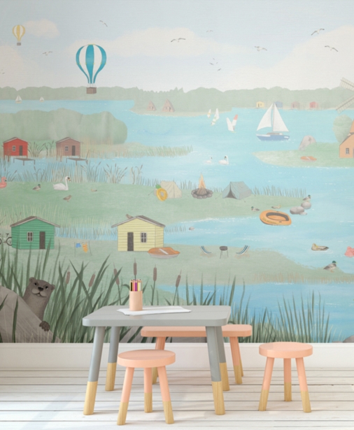 Walltime - LAND OF LAKES tapeta jeziora na mazurach