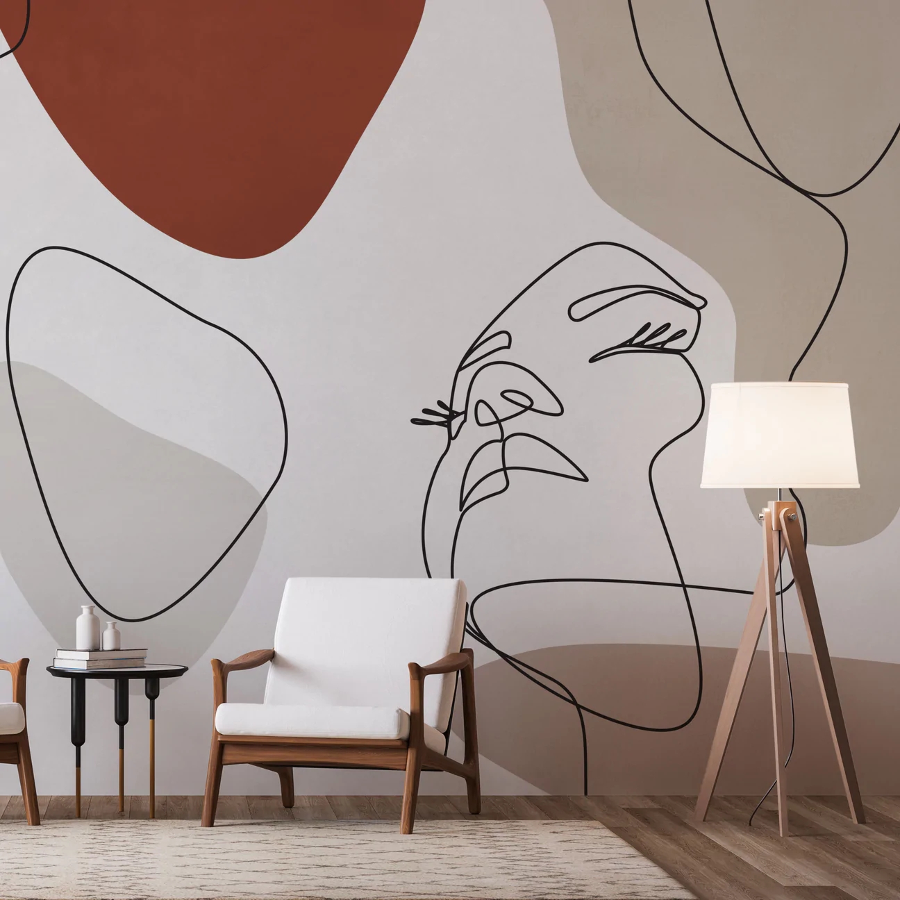 Tapeta Wall Art Layla Taupe - standaryzowane rolki