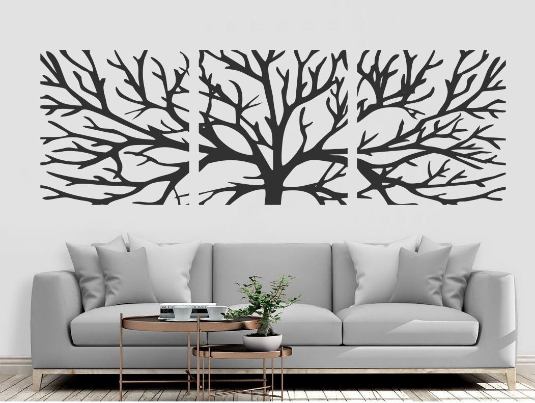 Naklejka Drzewo Tryptyk