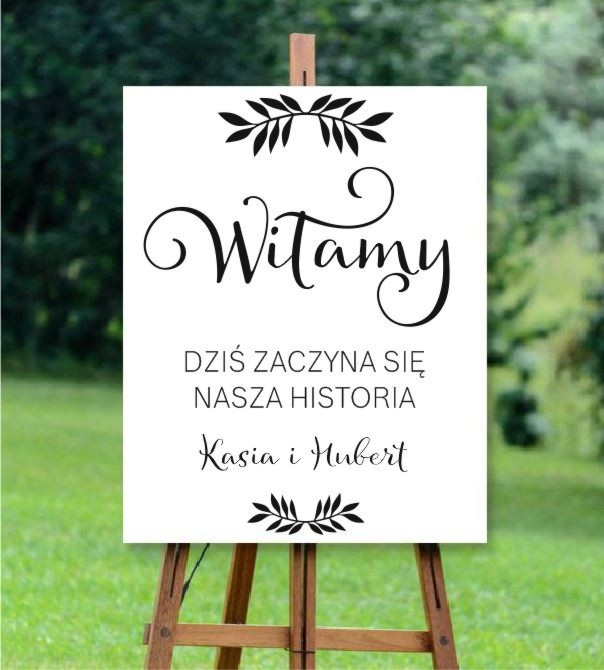 Naklejka ślubna Nasza historia
