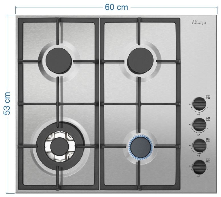 Atrapa płyty gazowej - srebrna
