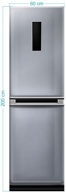 Atrapa - lodówka srebrna