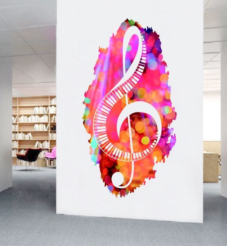 Naklejka ścienna: Klucz wiolinowy
