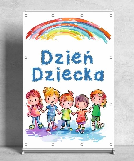 Dzień Dziecka- baner do szkoły