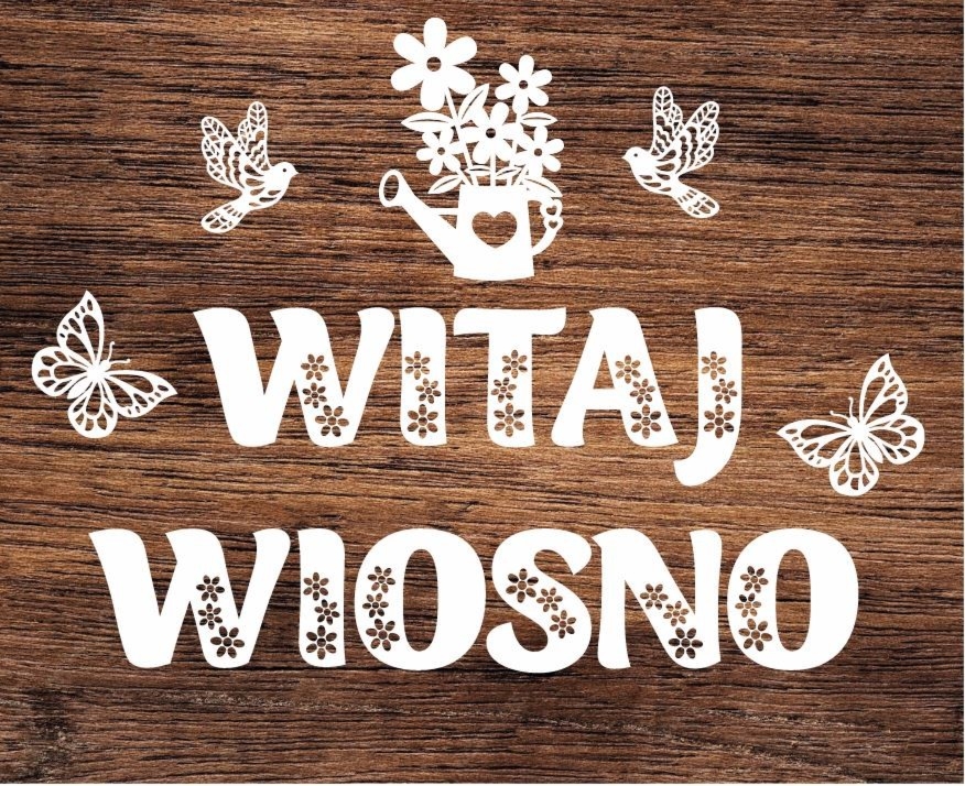 Witaj Wiosno- dekoracja z kartonu