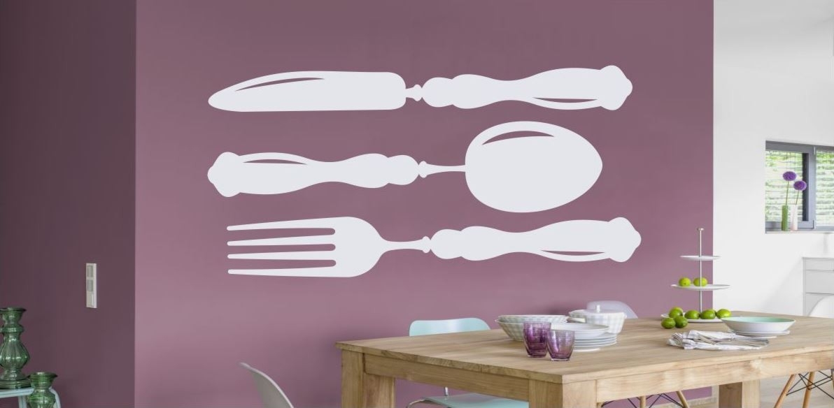 Naklejka  do kuchni sztućce