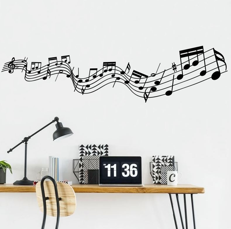 Naklejka Pięciolinia z Nutami