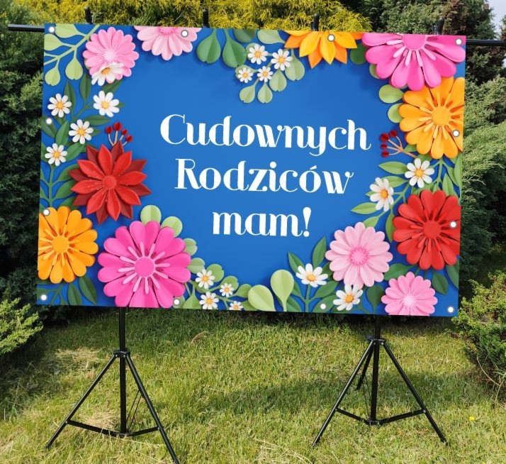 Cudownych rodziców mam- Baner do szkoły i przedszkola