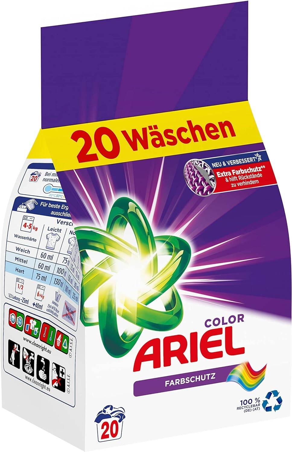 Zdjęcia - Proszek do prania Procter & Gamble Ariel Color  20 prań DE 