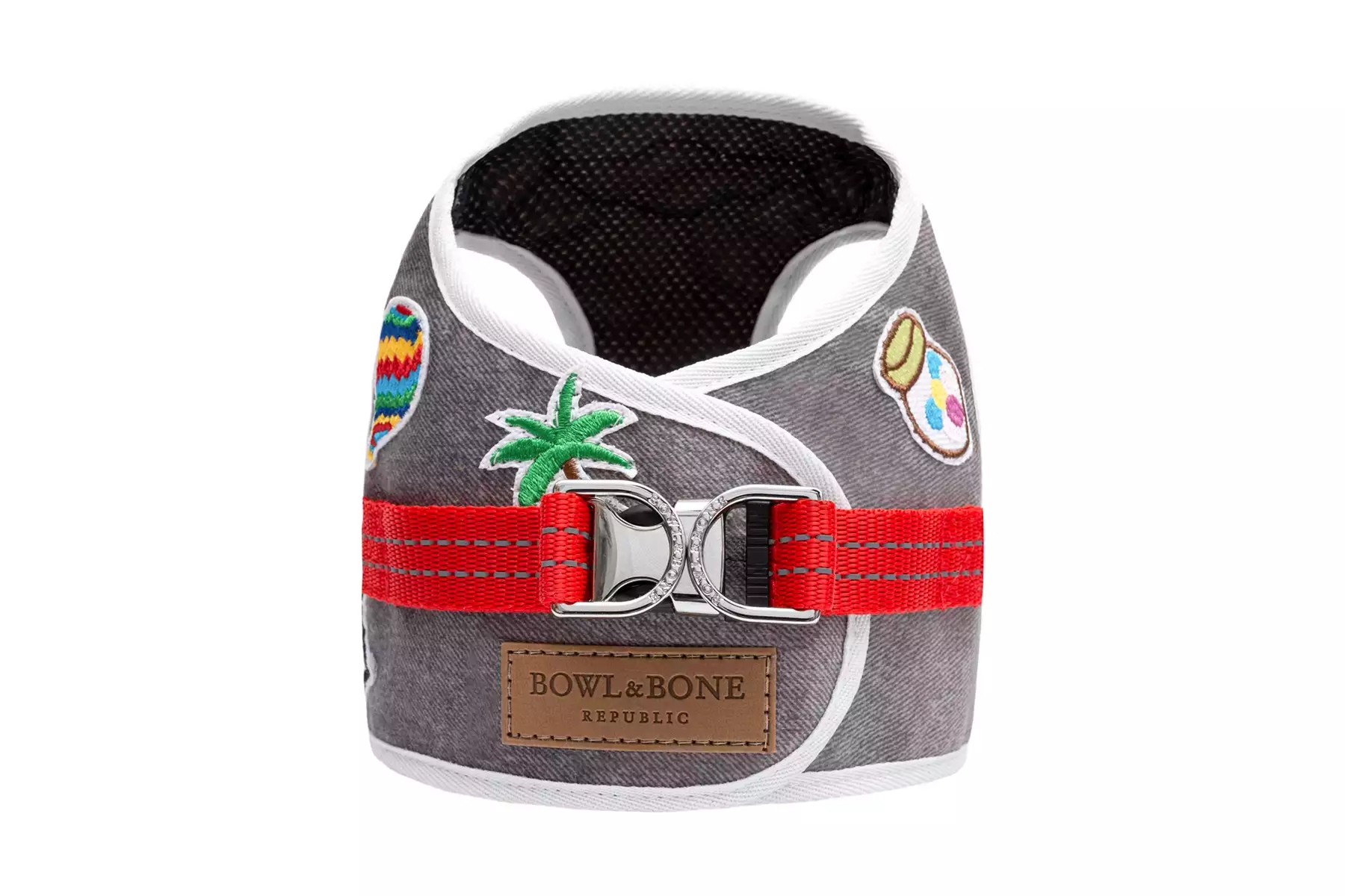 Szelki dla psa DENIM szare