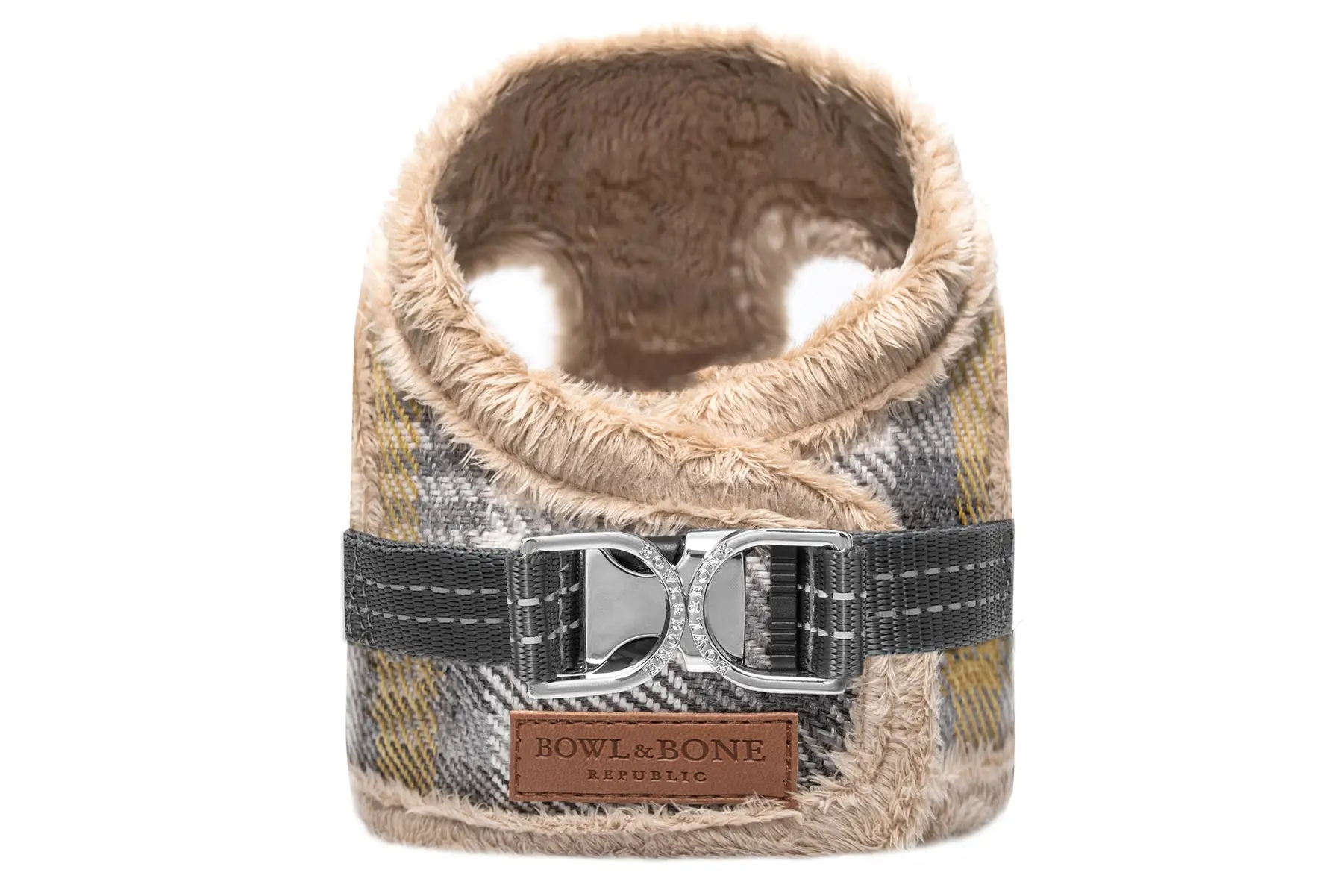 Szelki dla psa LEAF szare