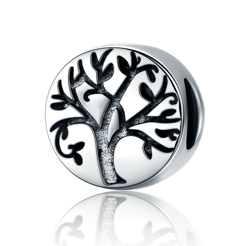Srebrny charms drzewo życia koralik beads srebro 925