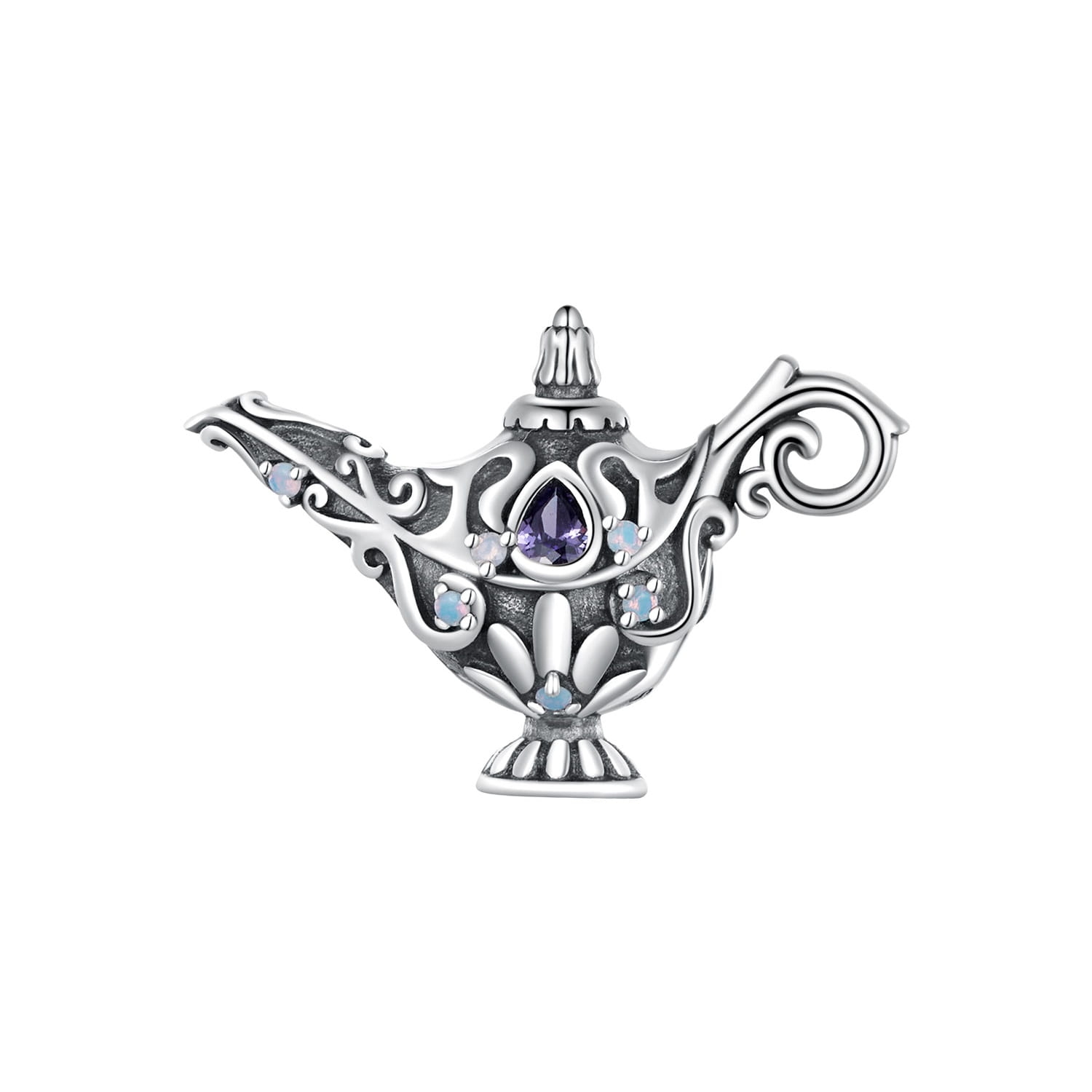 Lampa Aladyna srebrny charms koralik beads