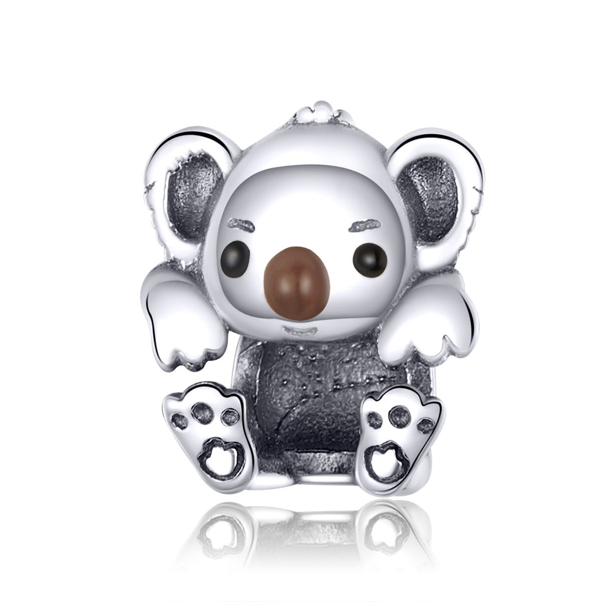 Miś koala srebrny charms koralik beads srebro 925
