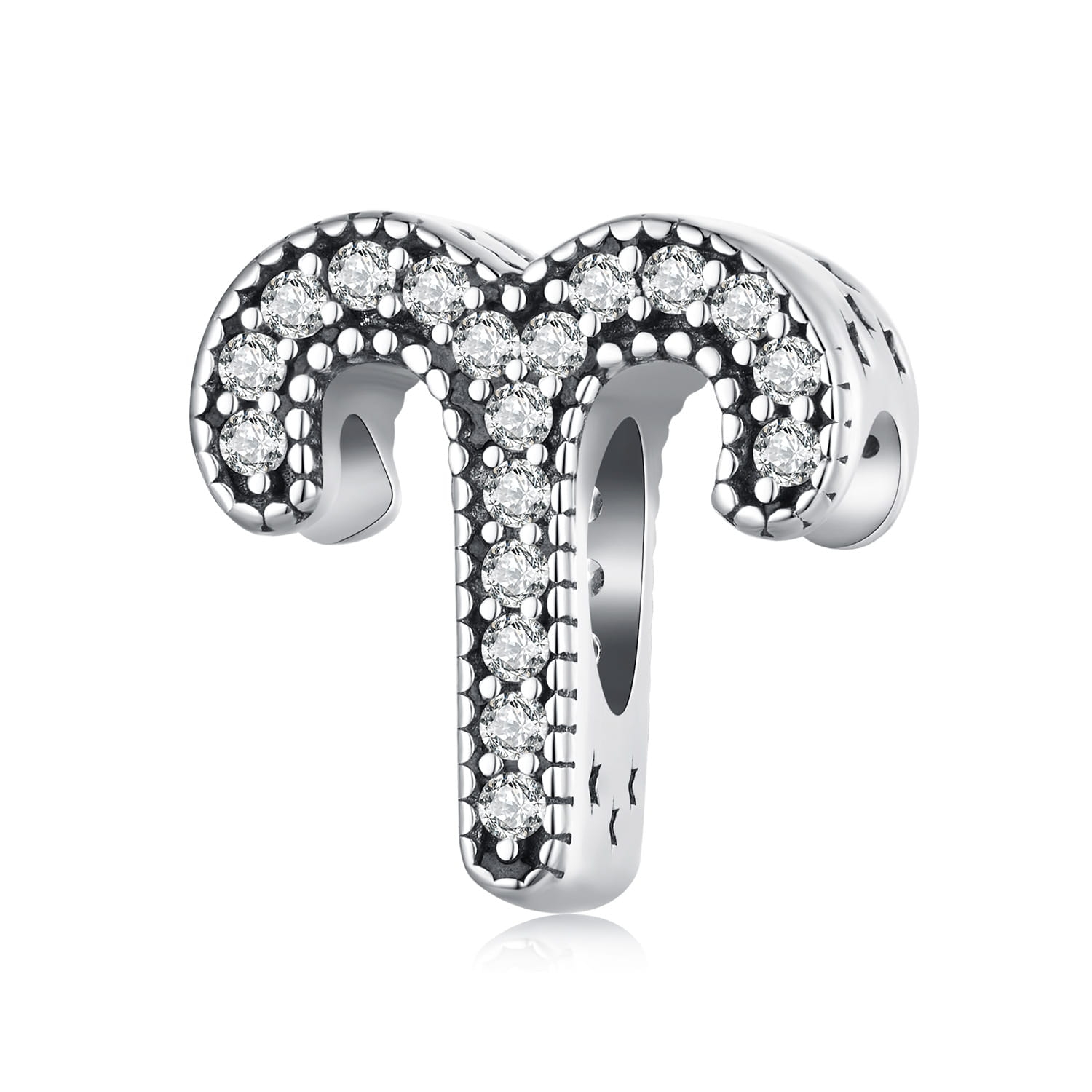 Baran znak zodiaku srebrny charms koralik beads