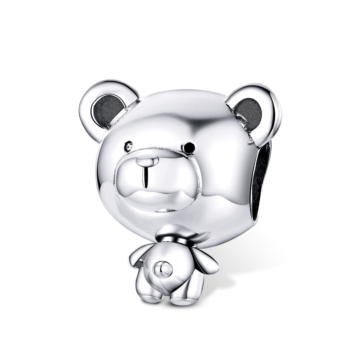 Srebrny charms miś koralik beads srebro 925 koralik