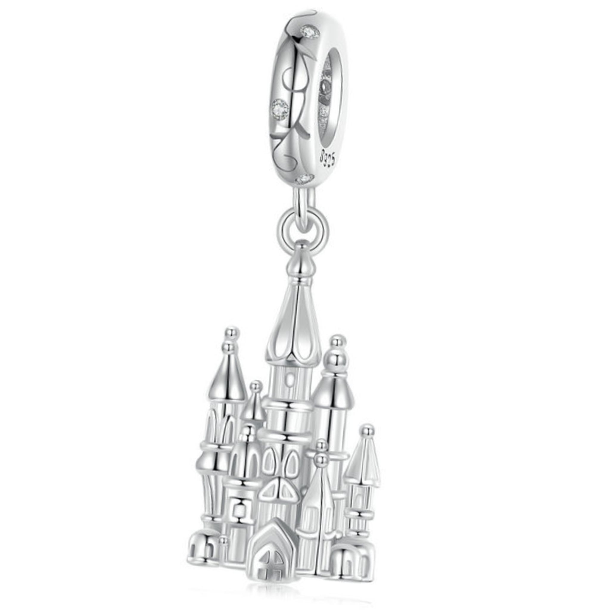 Zamek z bajki srebrna zawieszka charms srebro 925