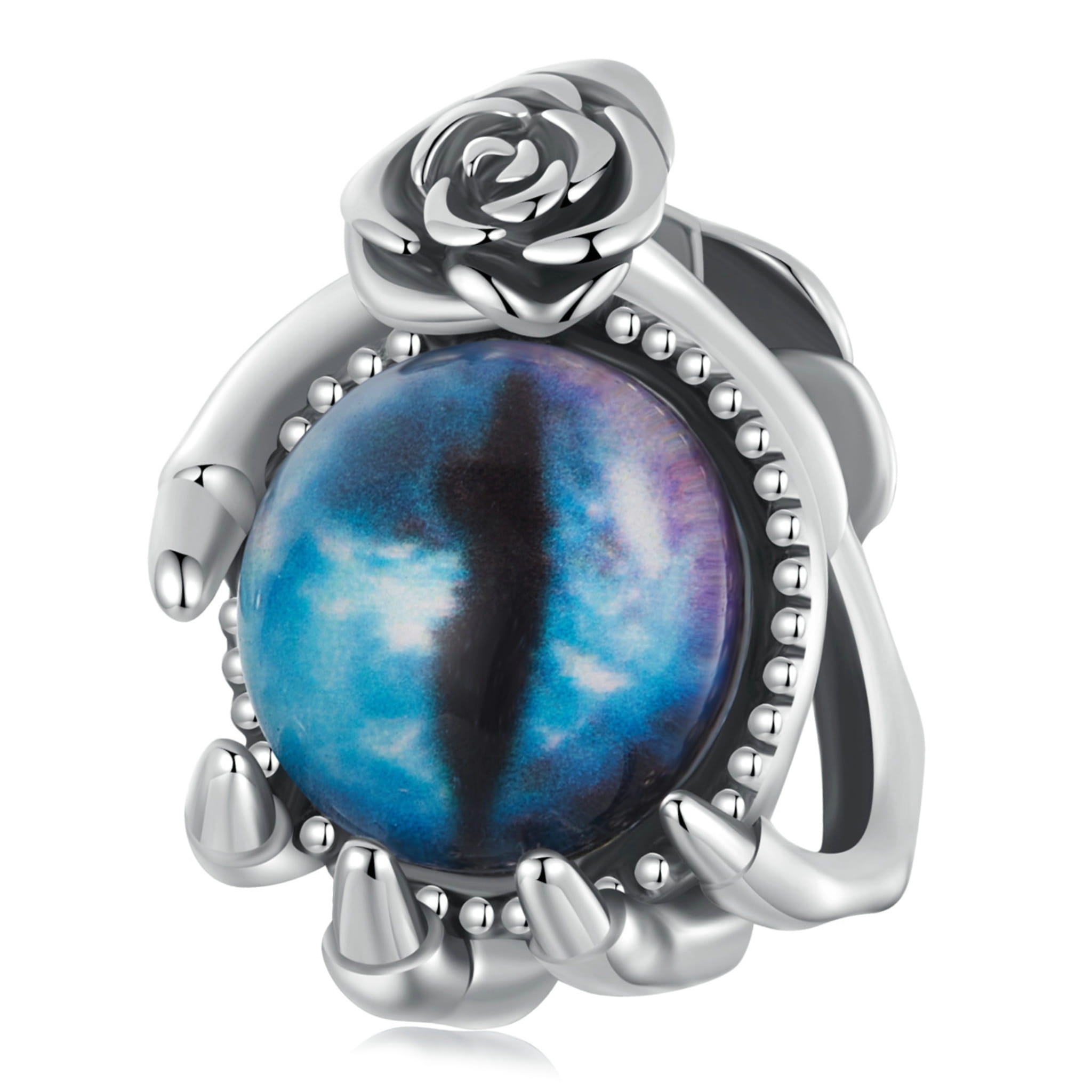 Oko demona srebrny charms koralik srebro 925 beads