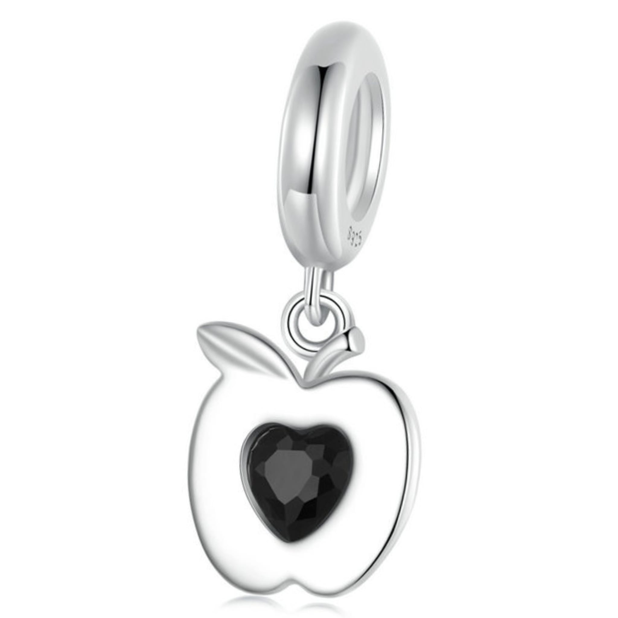 Zatrute jabłko srebrna zawieszka charms srebro 925