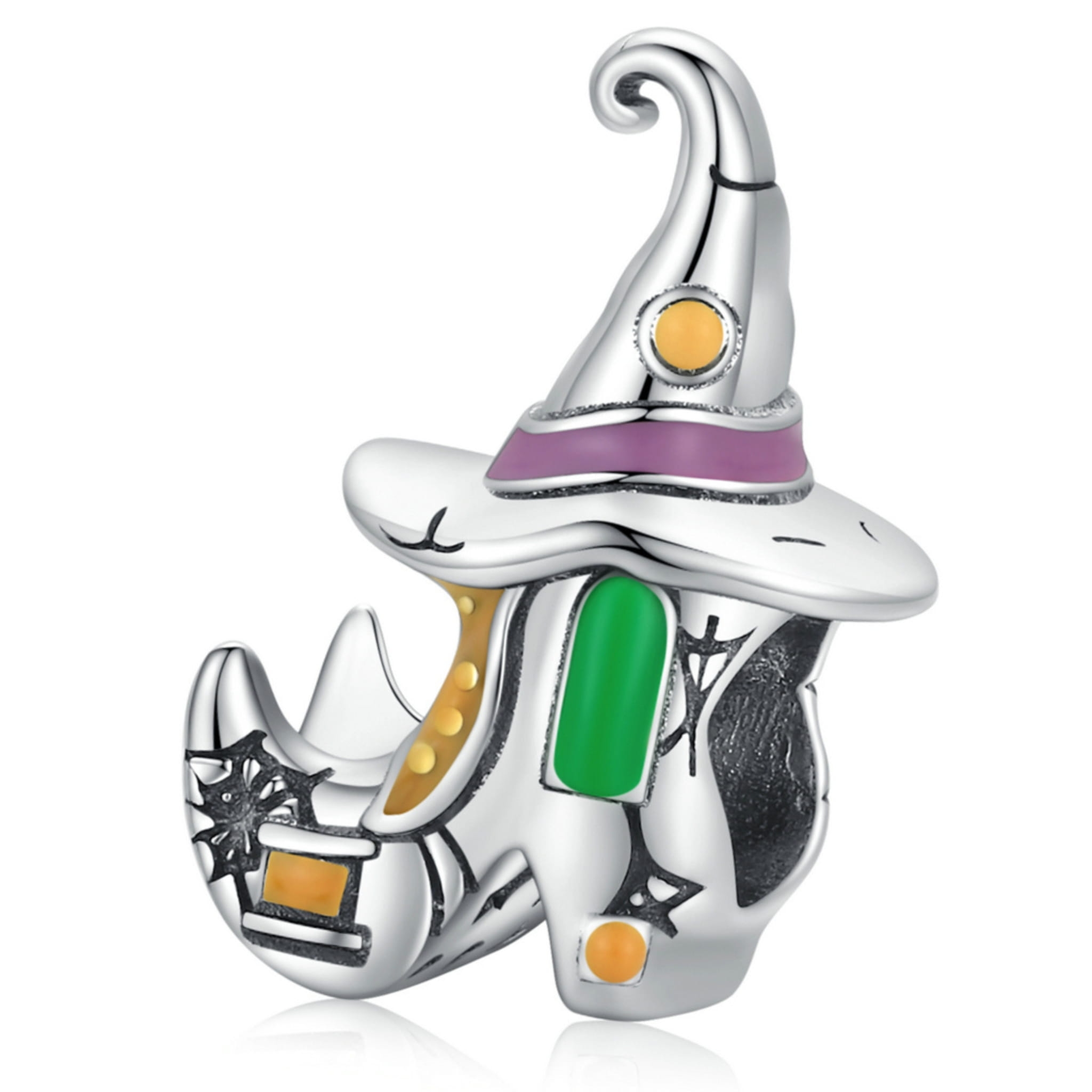 Srebrny charms magiczny bucik czarownicy koralik beads srebro 925