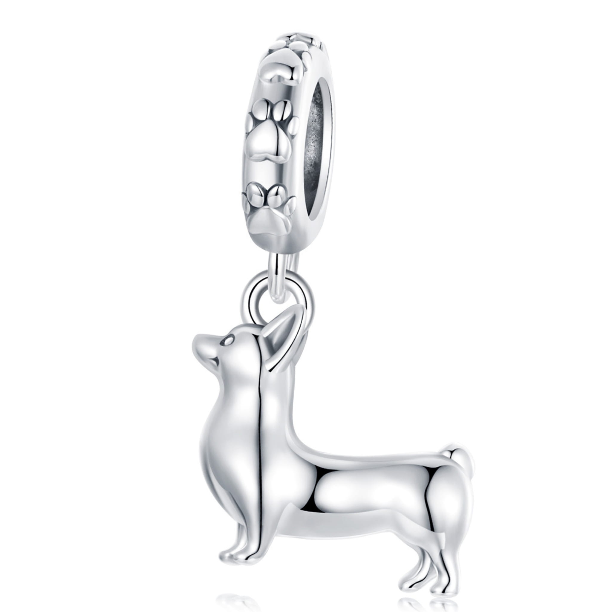 Piesek srebrny charms zawieszka beads srebro 925