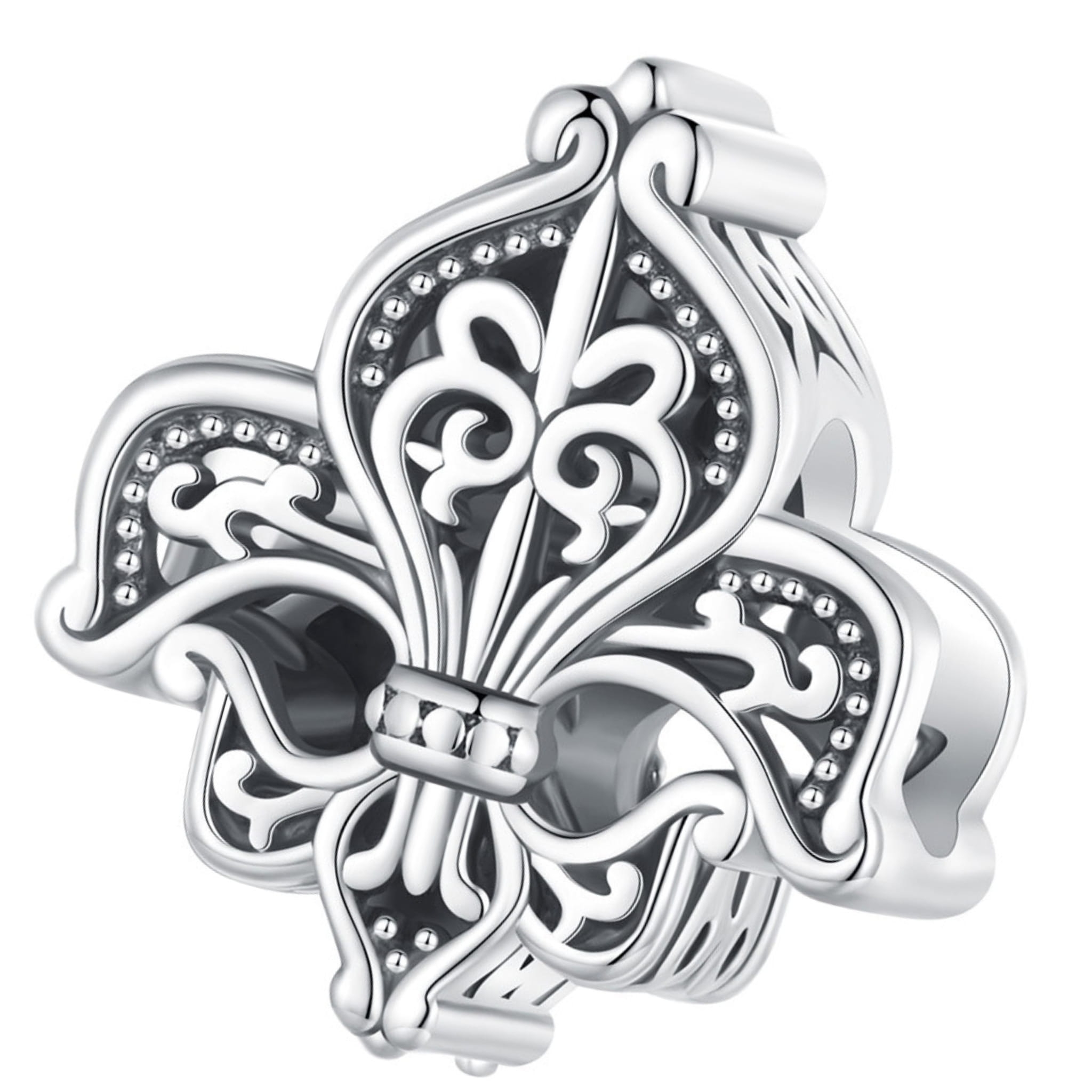 Lilia vintage srebrny charms koralik beads do bransoletki modułowej
