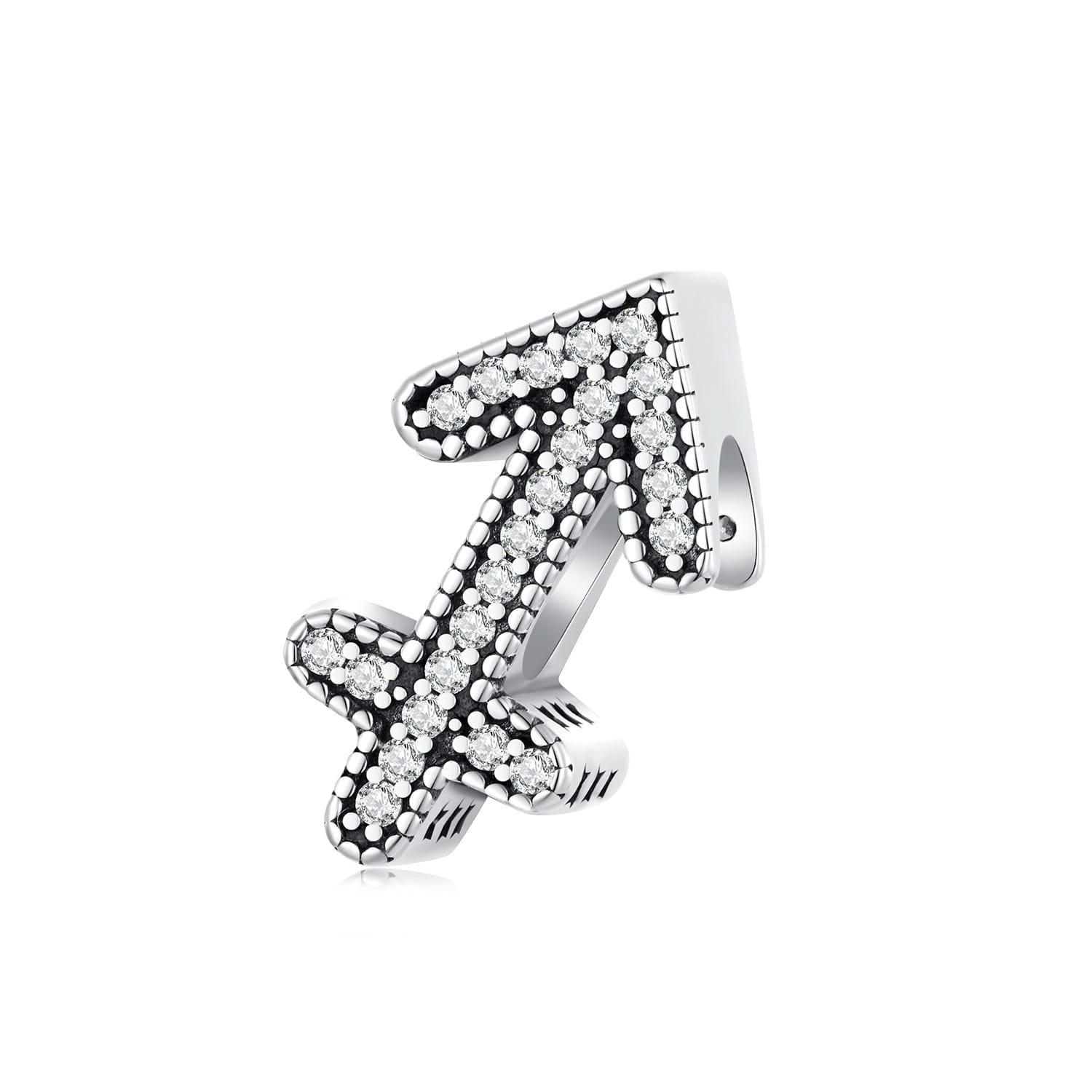 Strzelec znak zodiaku srebrny charms koralik beads
