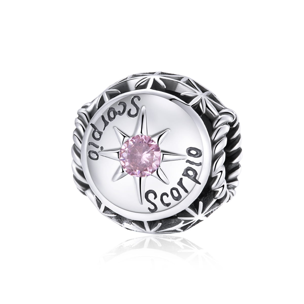 Znak zodiaku skorpion srebrny charms koralik beads srebro 925
