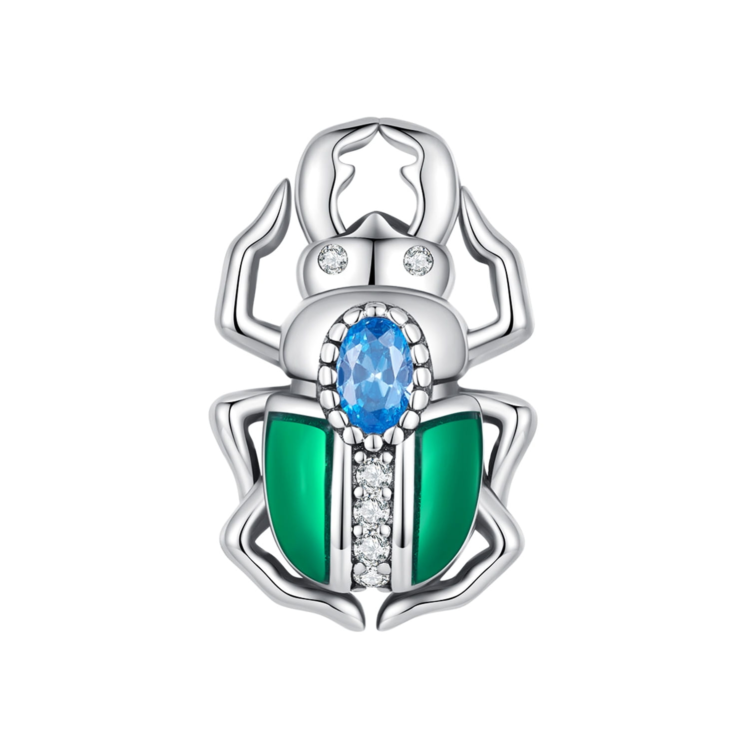Żuk skarabeusz charms koralik srebro 925 beads