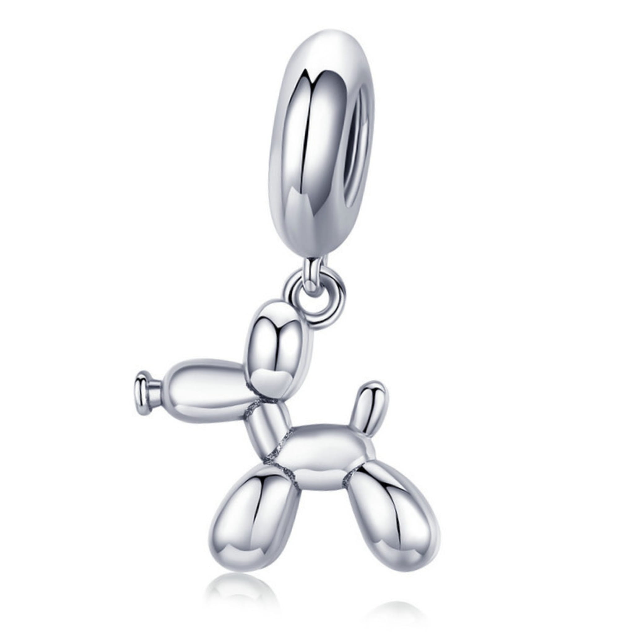 Srebrny charms balonowy piesek zawieszka beads srebro 925