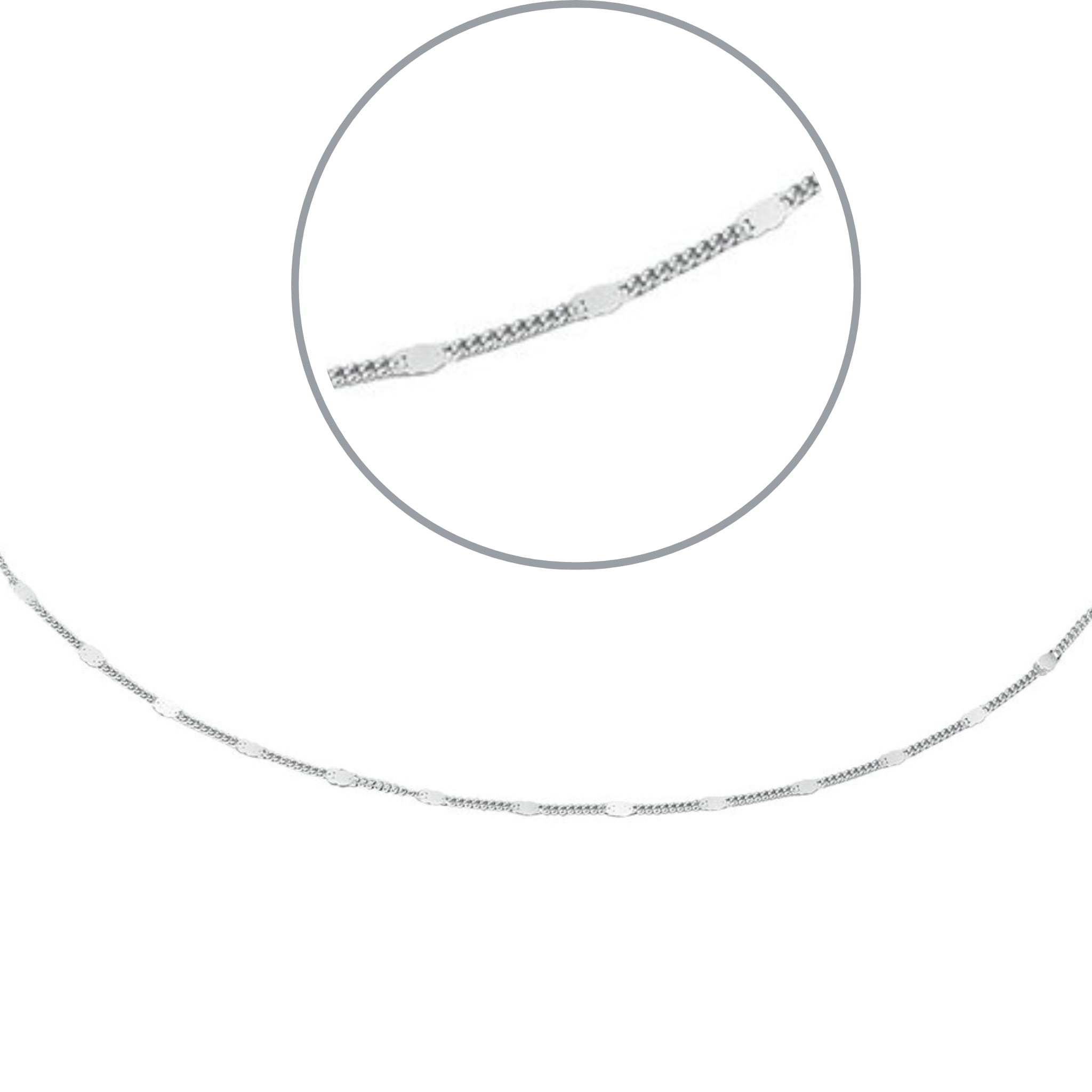 Srebrny naszyjnik figaro do zawieszek charms 40-45cm regulacja