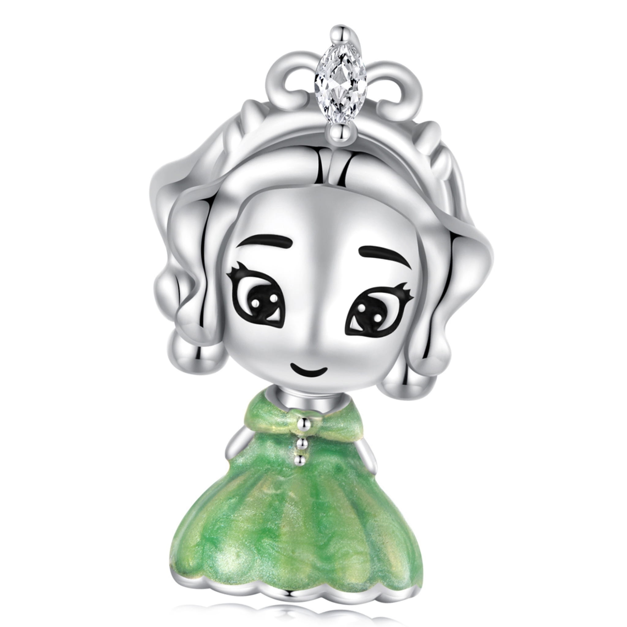 Księżniczka Tiana srebrny charms koralik beads srebro 925