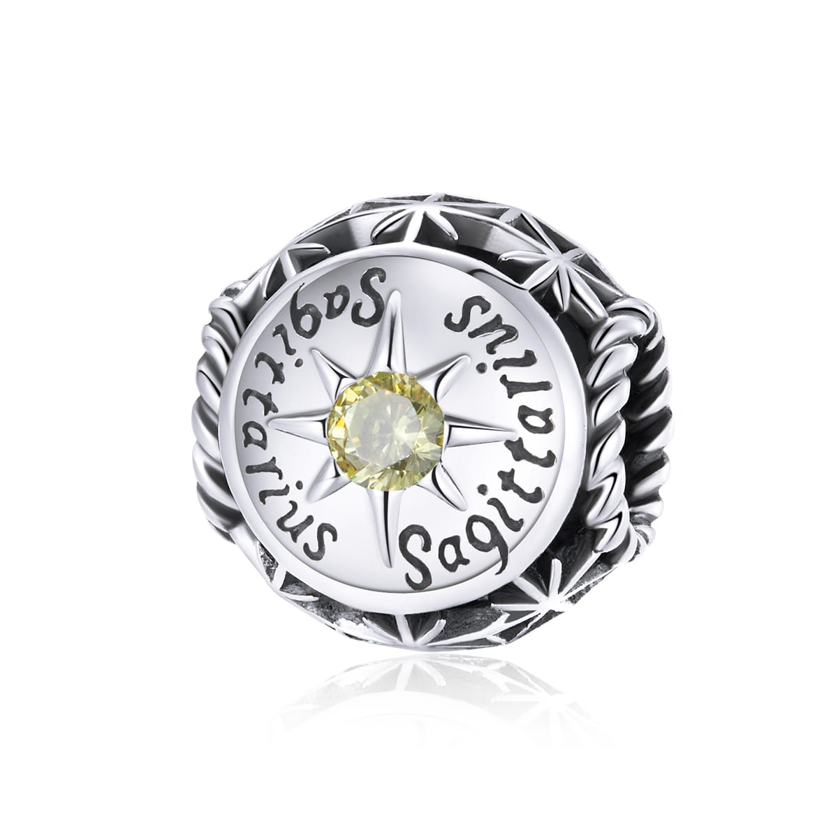 Znak zodiaku strzelec srebrny charms koralik beads srebro 925