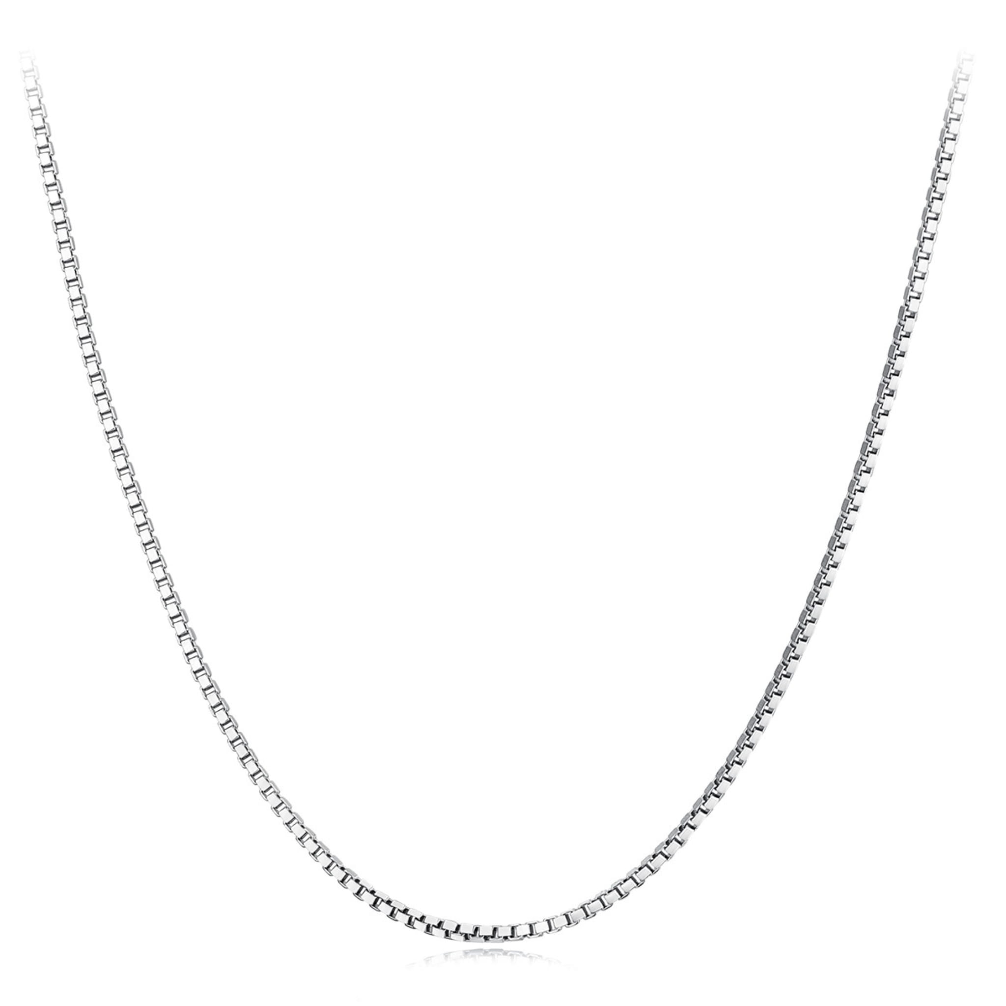 Srebrny naszyjnik splot kostka do zawieszek charms 45cm - regulacja