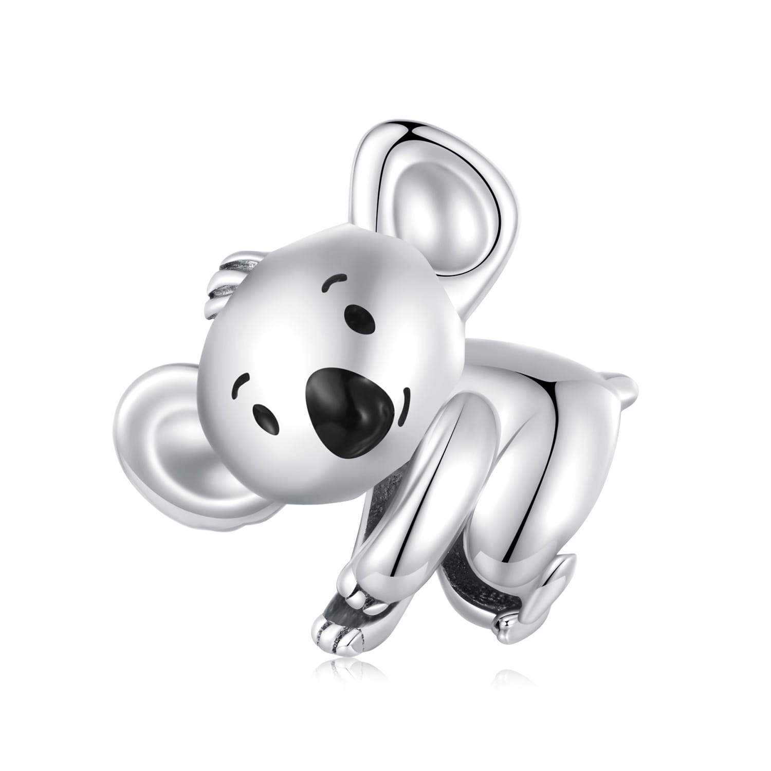 Miś koala srebrny charms koralik modułowy srebro 925