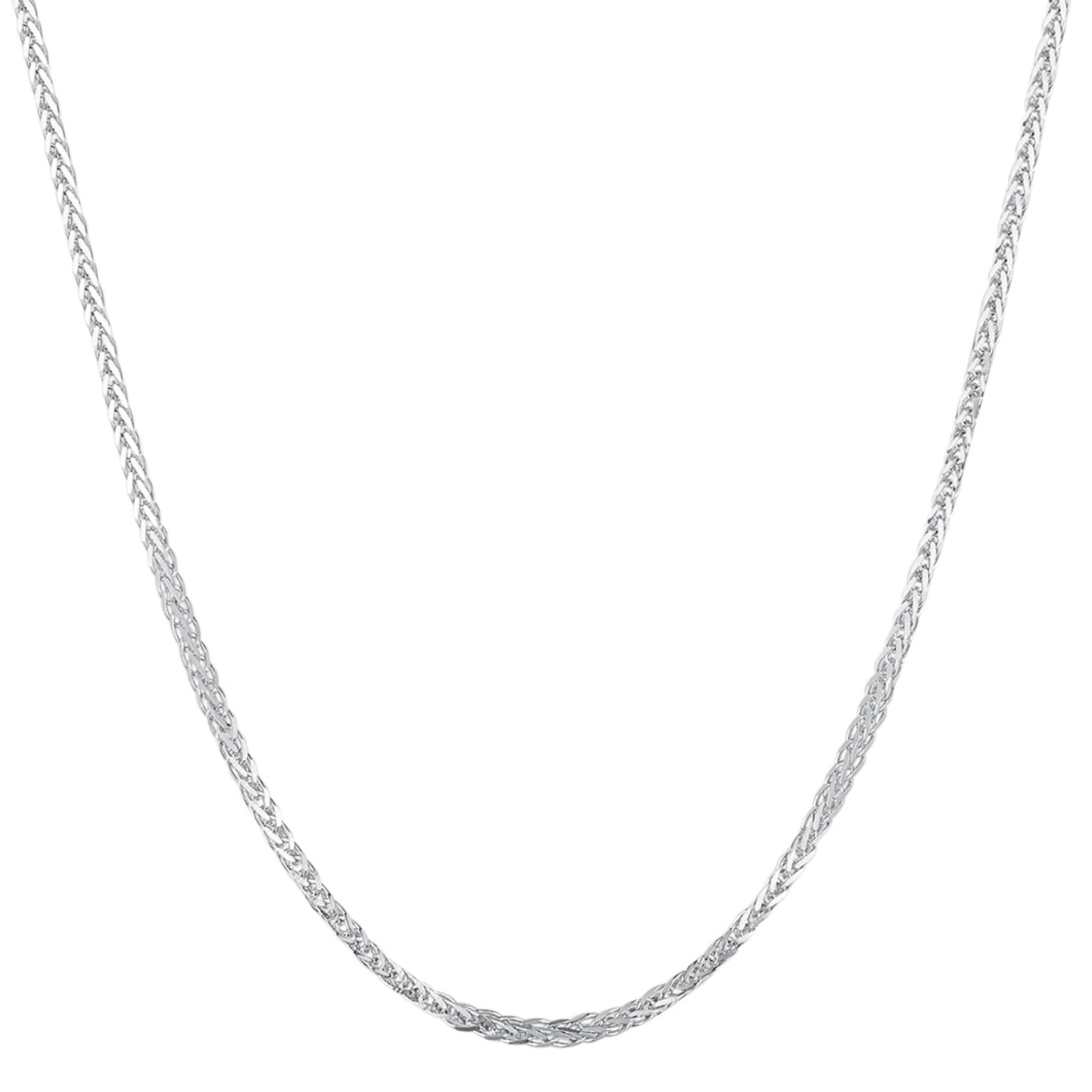 Kwadratowy srebrny naszyjnik do zawieszek charms 45cm - regulacja