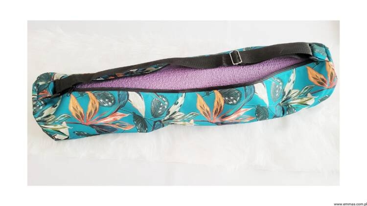 Pokrowiec na matę STANDARD - Turkusowe Rośliny