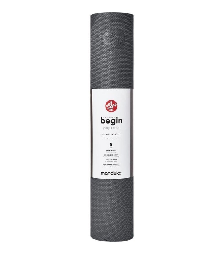 Mata do jogi Manduka Begin 5mm - Steel Grey