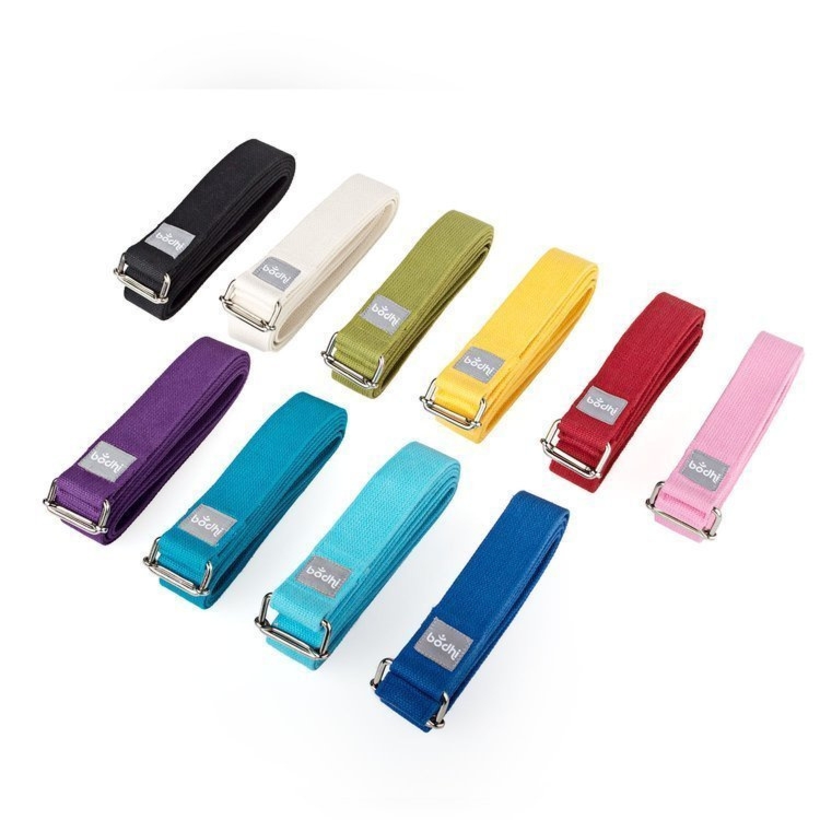 Pasek do jogi Asana ciemnofioletowy 2,5 m x 38 mm