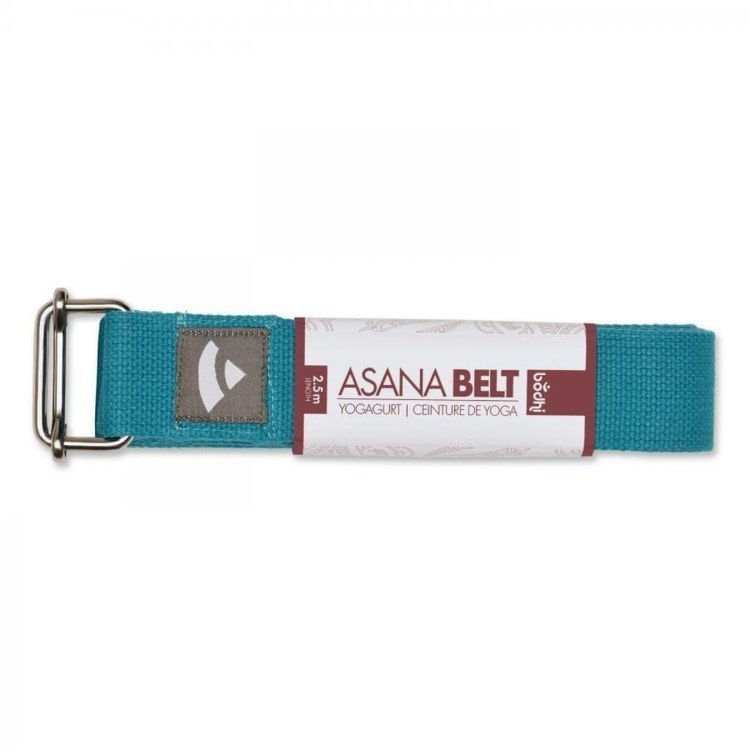 Pasek do jogi Asana turkusowy  2,5 m x 38 mm