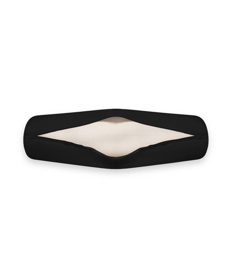 Wałek do jogi z czarnym pokrowcem