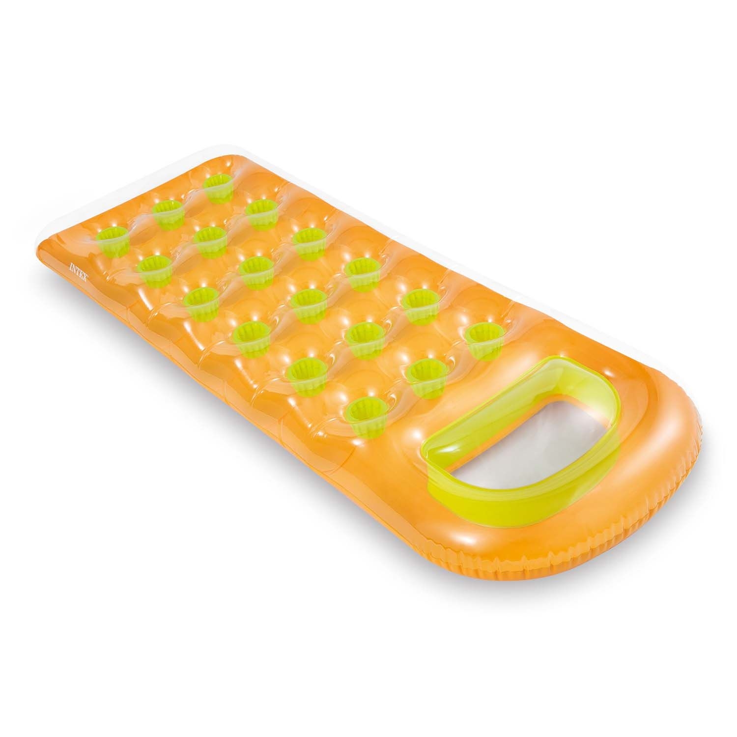 Zdjęcia - Zabawka do kąpieli Intex Materac do pływania z okienkiem, 188x71 cm, , pomarańczowy 
